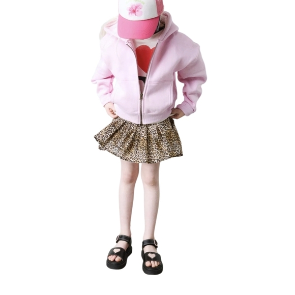 Dr.Martens Junior Marlowe Black Kids Sandals with Heart Detail size 4 Black Pink - Picture 2 of 11